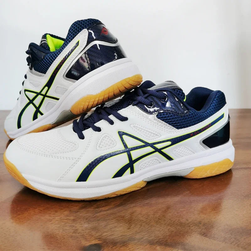 Unisex lightweight running sneakers white blue breathable mesh athletic shoes