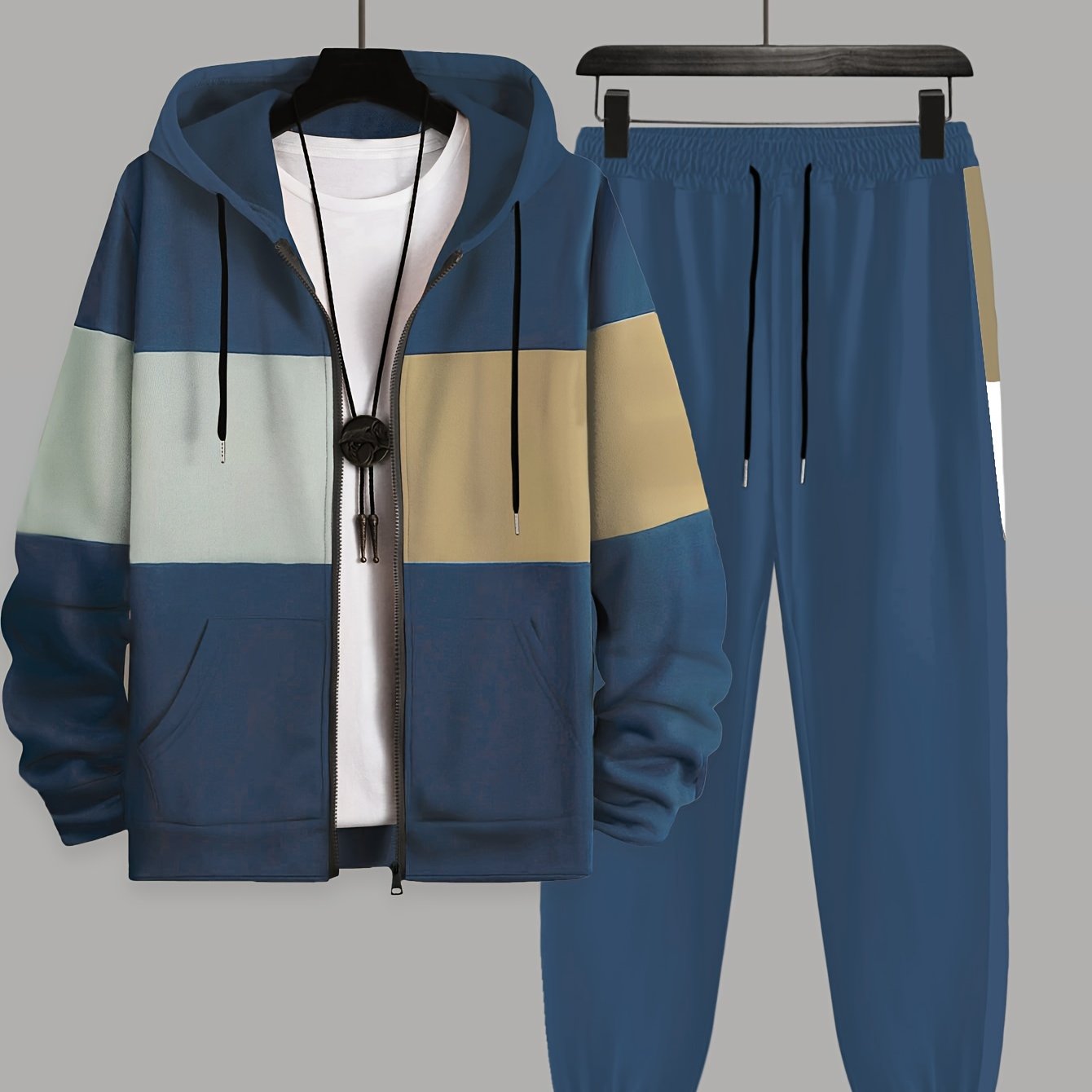 Men's Plus Size Tailored Comfort Two -Piece Set - CasualFlowshop