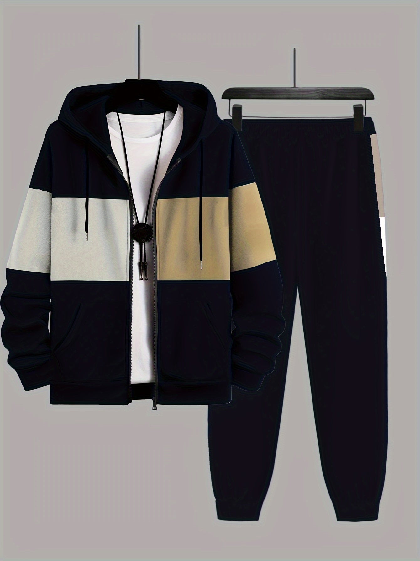 Men's Plus Size Tailored Comfort Two -Piece Set - CasualFlowshop