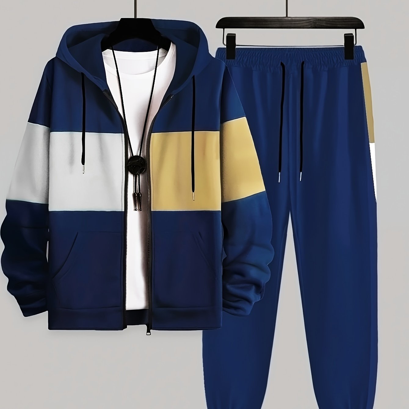 Men's Plus Size Tailored Comfort Two -Piece Set - CasualFlowshop
