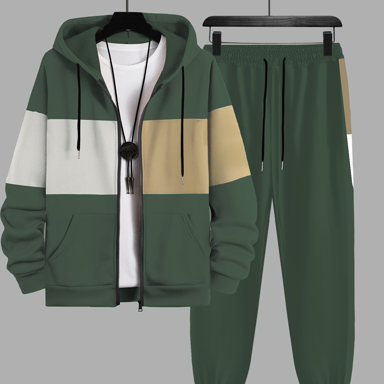 Men's Plus Size Tailored Comfort Two -Piece Set - CasualFlowshop