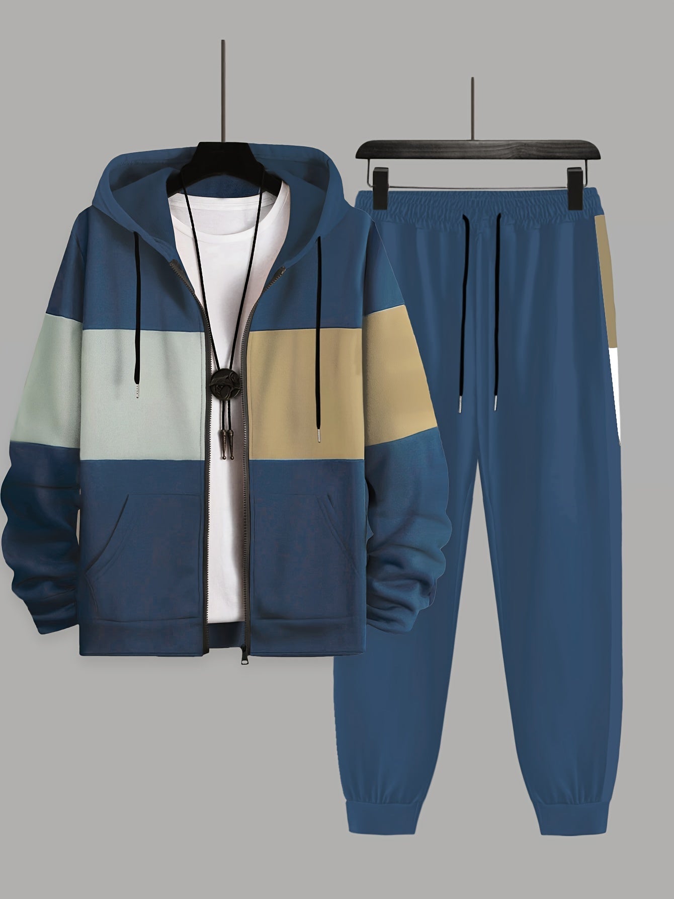Men's Plus Size Tailored Comfort Two -Piece Set - CasualFlowshop