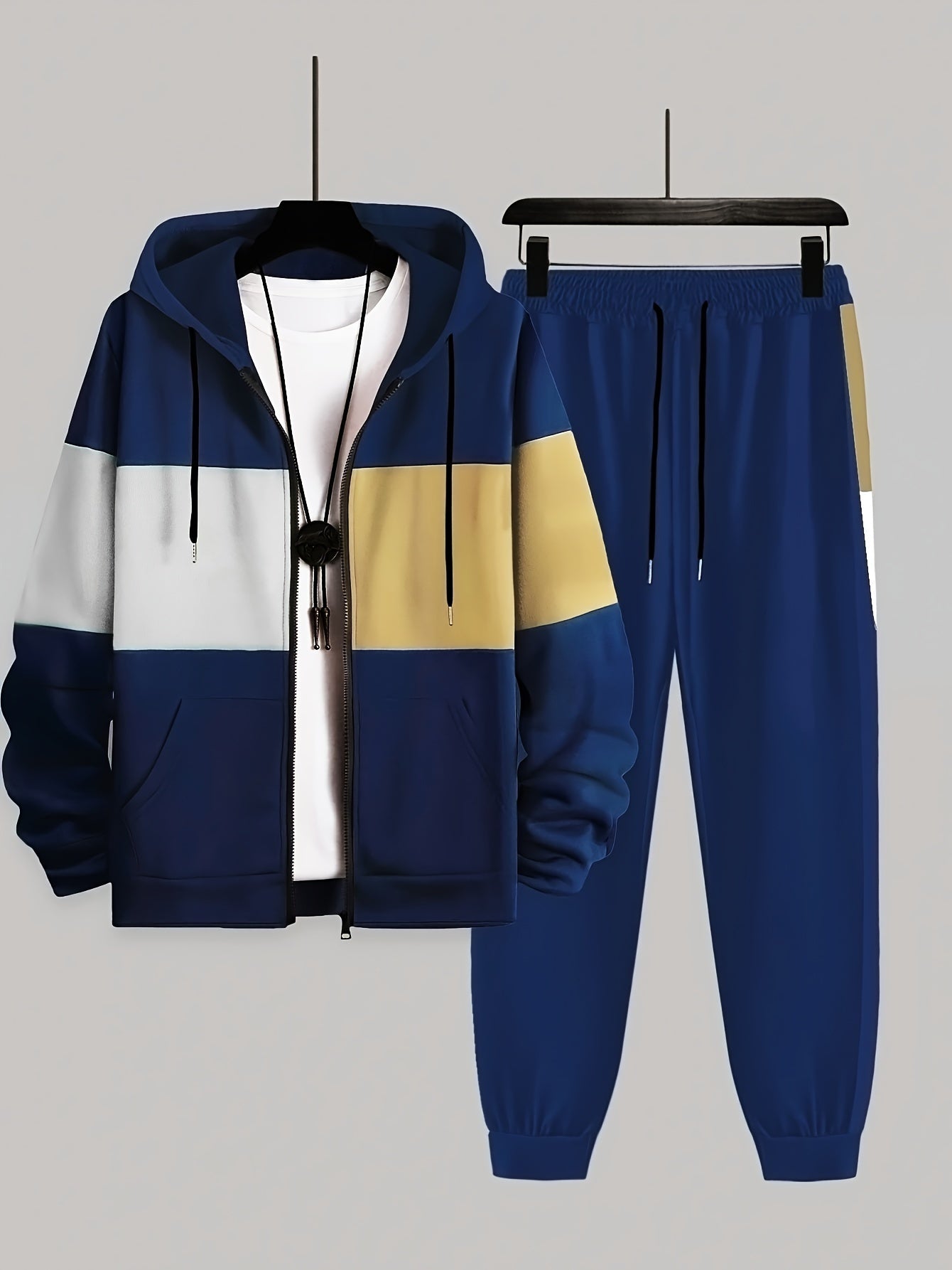 Men's Plus Size Tailored Comfort Two -Piece Set - CasualFlowshop