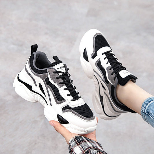 Black & Green Panda Platform Shoes – Breathable, Cute, and Comfy - CasualFlowshop