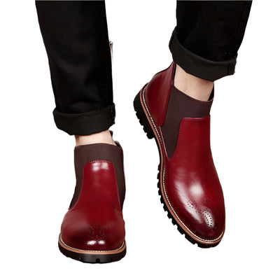 Botas de cuero Brock para hombre: botas Martin vintage duraderas que ofrecen estilo y comodidad.