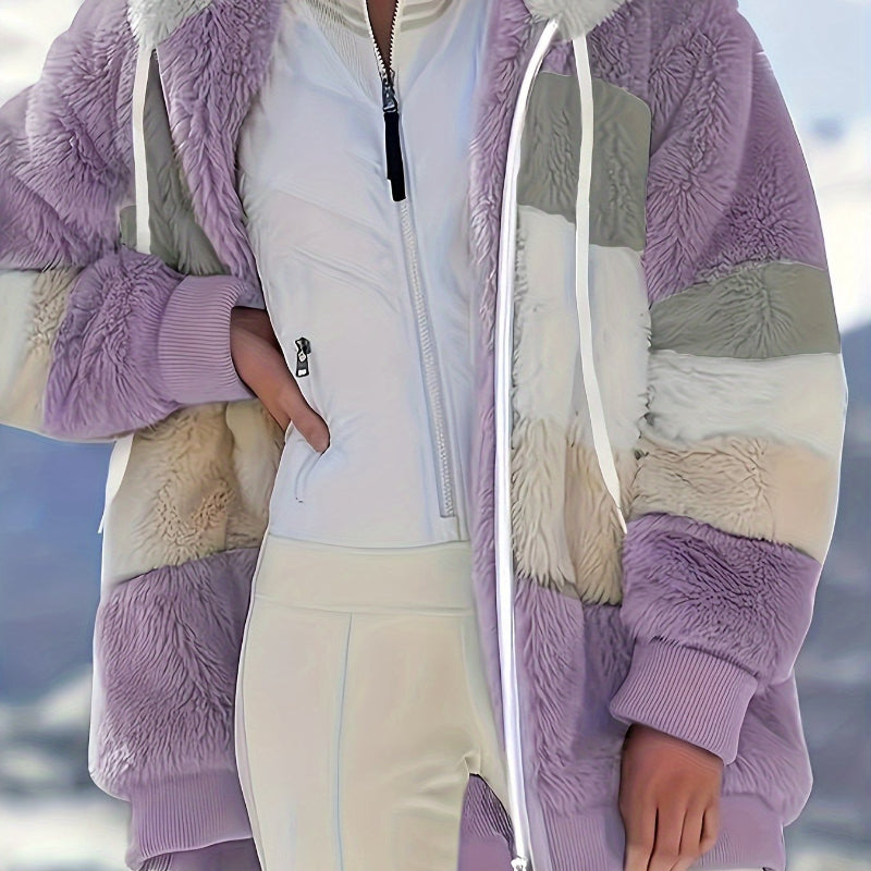 Cozy Hooded Coat with Drawstring - Stay Stylish in Any Season - CasualFlowshop