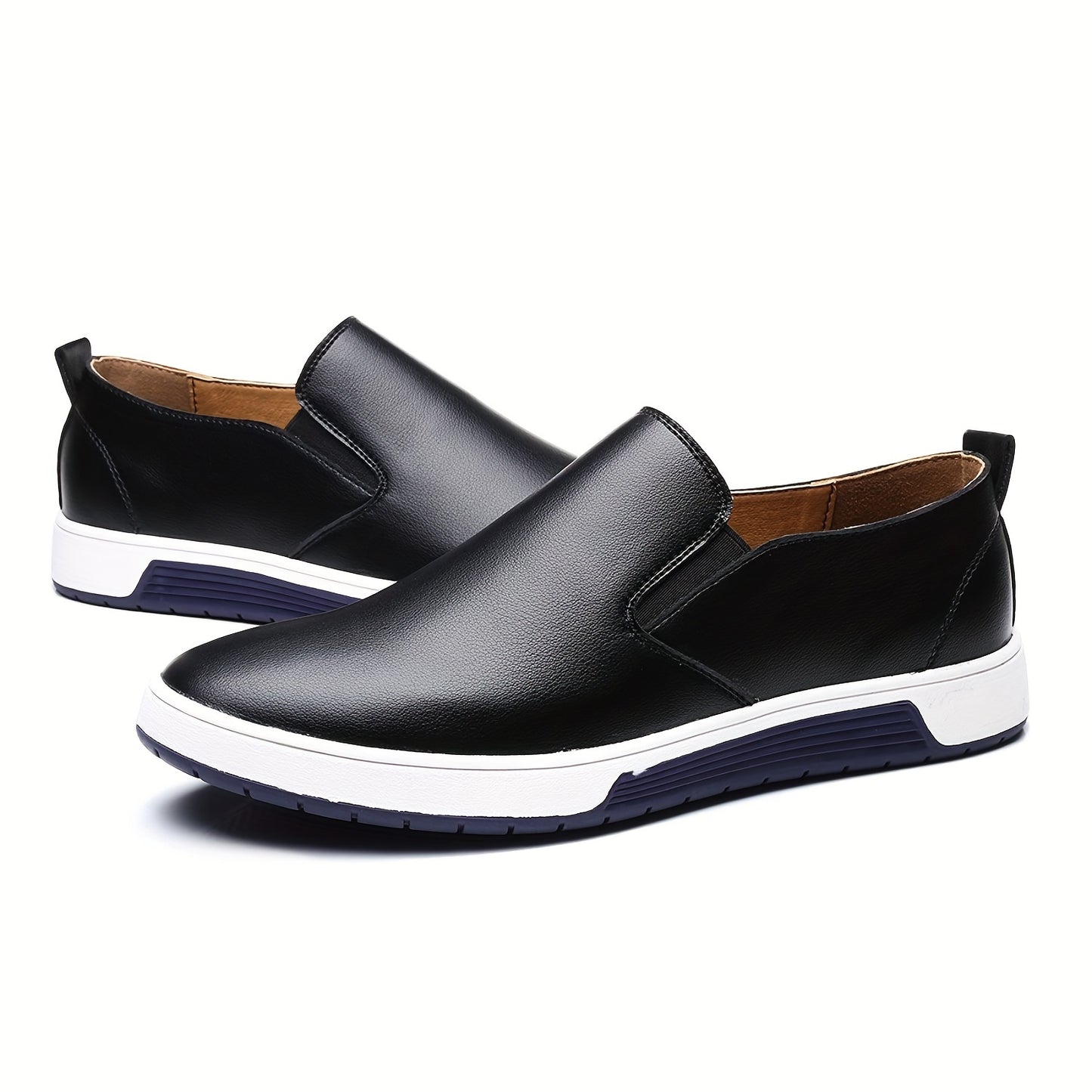 A pair of minimalist flat loafers shoes in a sleek design, perfect for any occasion - CasualFlowshop
