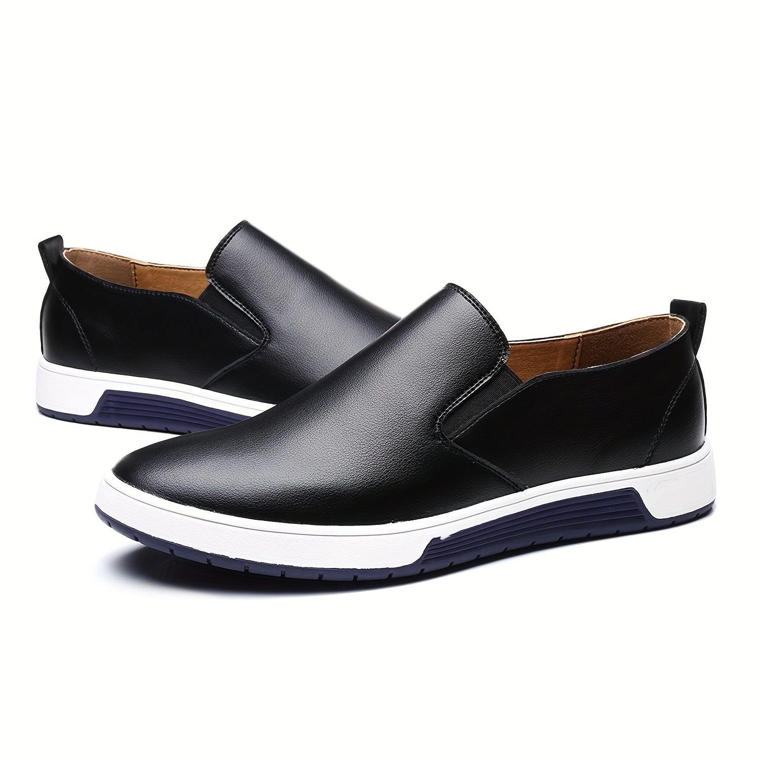A pair of minimalist flat loafers shoes in a sleek design, perfect for any occasion - CasualFlowshop