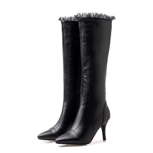 Stride into Winter with Elegance: Discover the Winter Point Toe Boots - CasualFlowshop