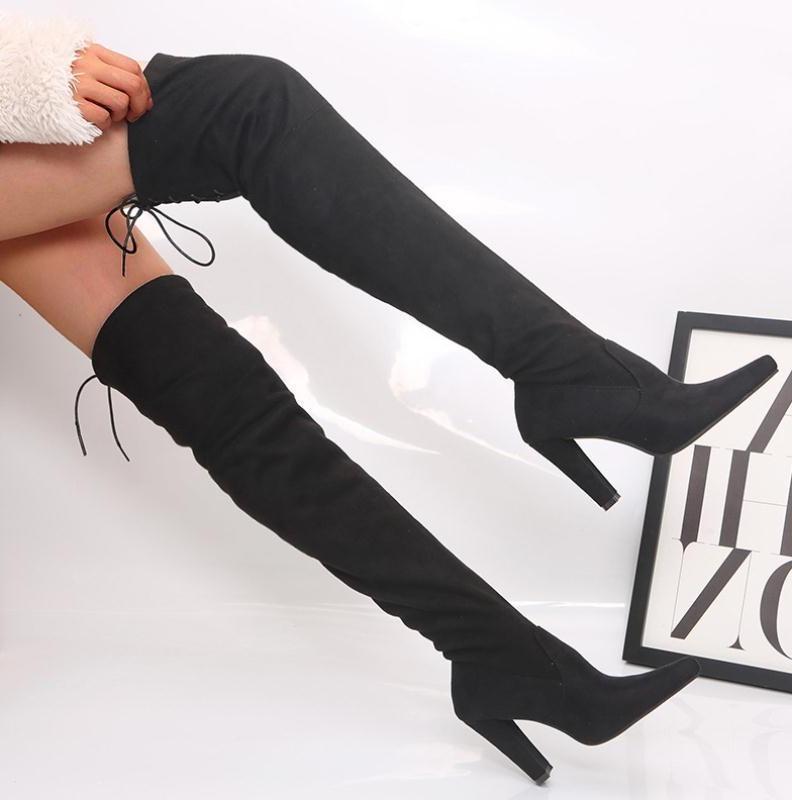 High Boots Over the Knee - Sleek and Stylish Women's Footwear - CasualFlowshop