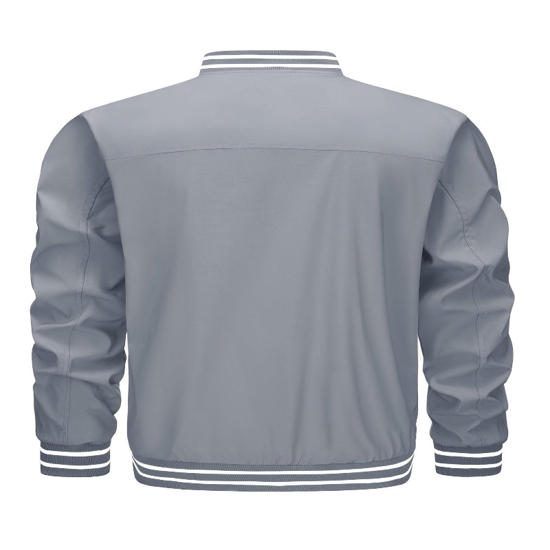 Men's Lightweight Windproof Bomber Jacket – Style Meets Performance - CasualFlowshop