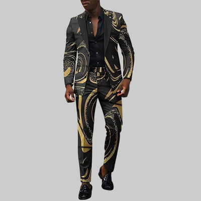 Men’s Slim Fit Wedding Suit Set – Blazer & Pants Tuxedo