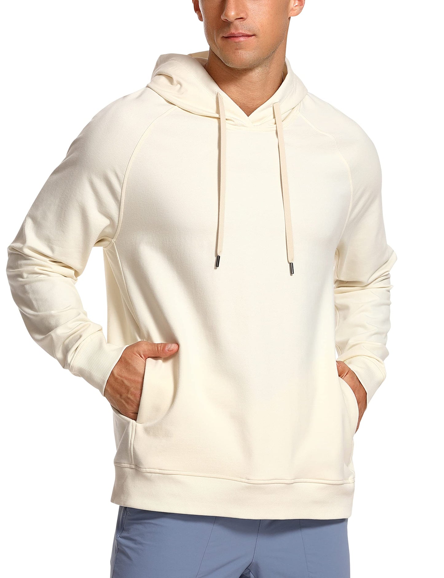 Men’s French Terry Hoodie – Soft, Stretchy & Breathable Sweatshirt - CasualFlowshop