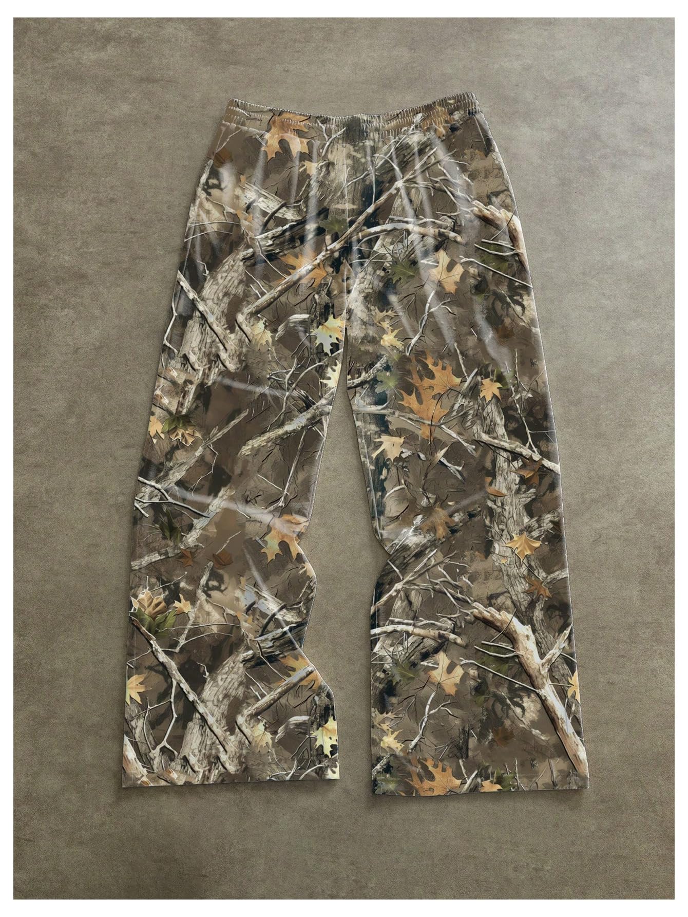 Men’s Vintage Camo Wide Leg Pants – Casual Baggy Streetwear - CasualFlowshop