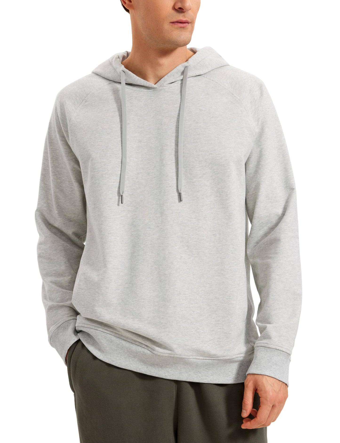 Men’s French Terry Hoodie – Soft, Stretchy & Breathable Sweatshirt - CasualFlowshop