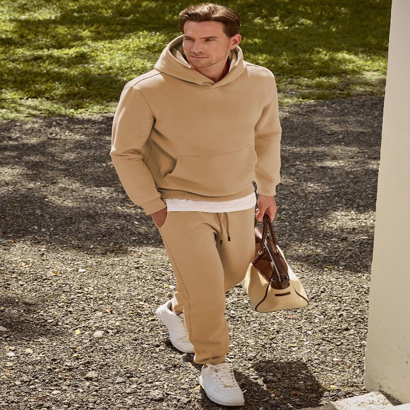 Men’s Relaxed Fit Jogger Set – Soft Hoodie & Sweatpants 2 - Piece Outfit - CasualFlowshop