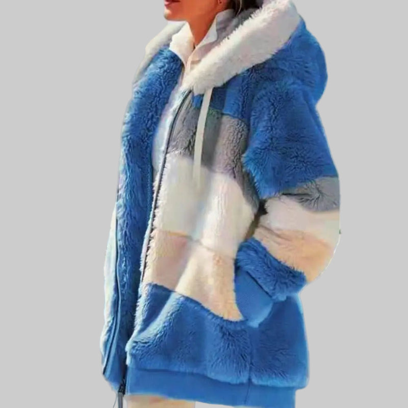 Cozy Hooded Coat with Drawstring - Stay Stylish in Any Season - CasualFlowshop