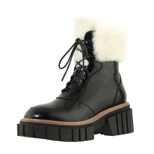 Women’s Winter Ankle Boots – Warm, Anti - Slip & Stylish for Everyday Wear - CasualFlowshop