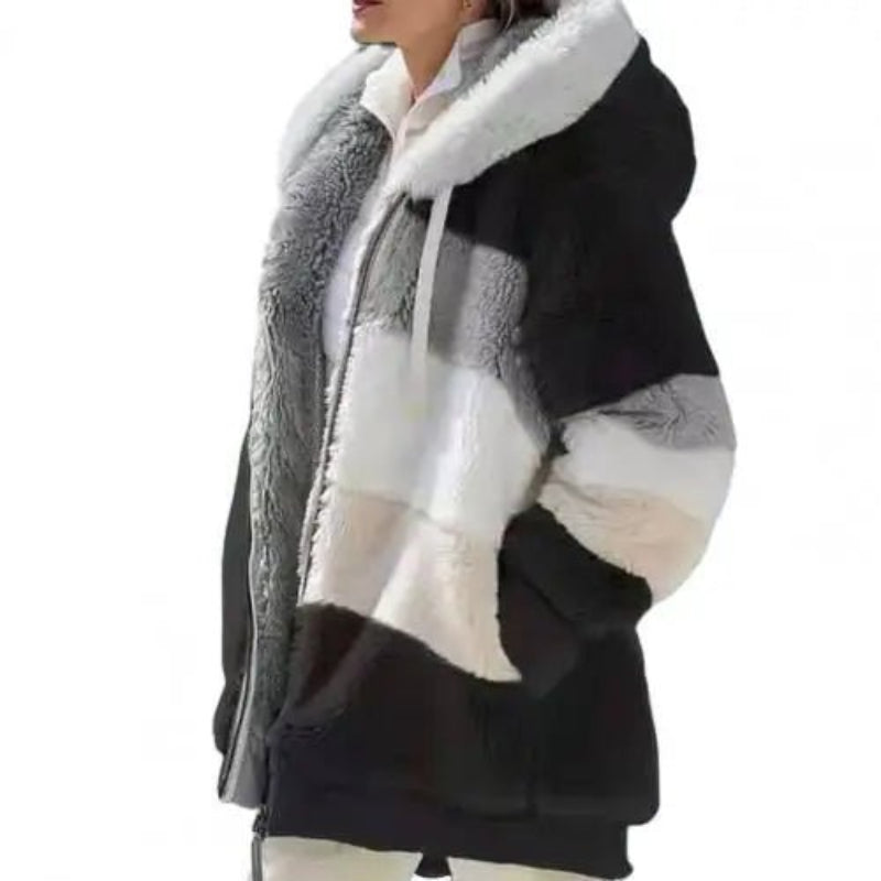 Cozy Hooded Coat with Drawstring - Stay Stylish in Any Season - CasualFlowshop