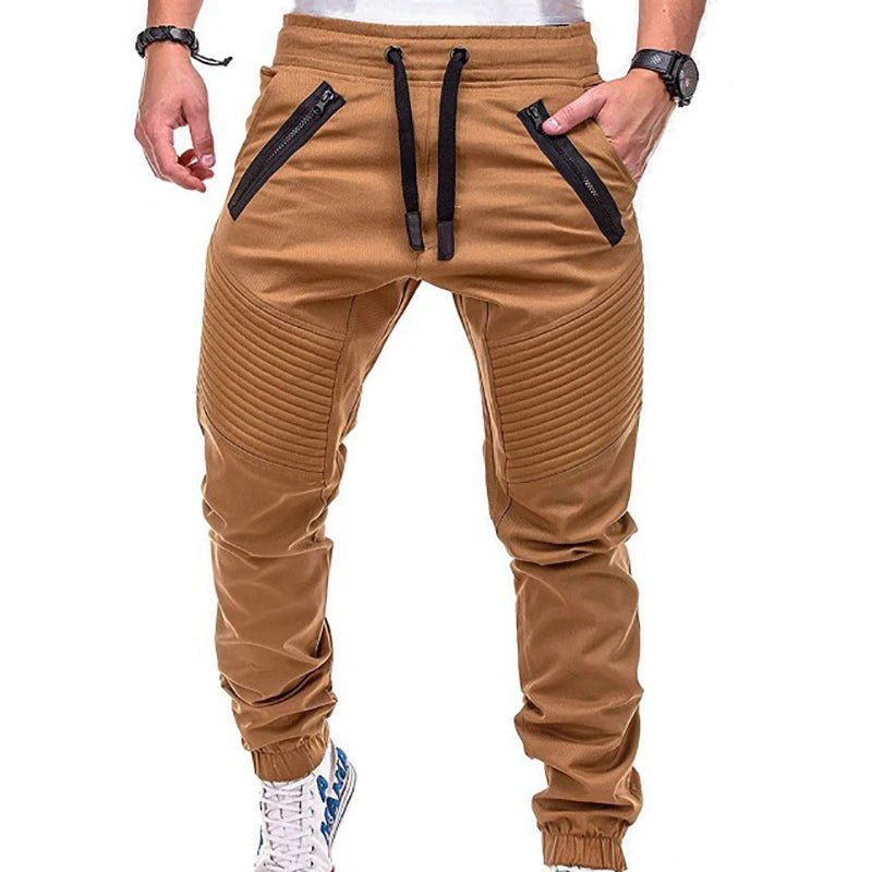 Men’s Moto Cargo Jogger Pants – Urban Biker Style - CasualFlowshop