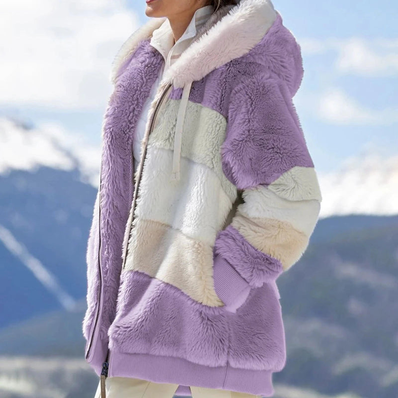 Cozy Hooded Coat with Drawstring - Stay Stylish in Any Season - CasualFlowshop