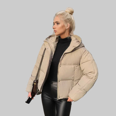 Cozy Elegance Short Cotton Jacket – Warm & Stylish Outerwear