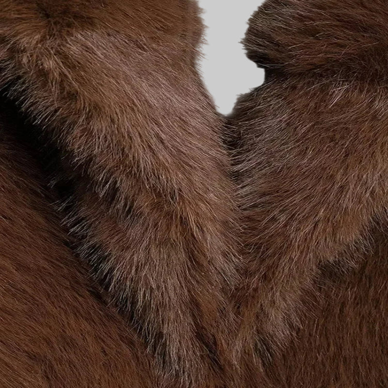 Elegant Women's Faux Fur Winter Coat - CasualFlowshop
