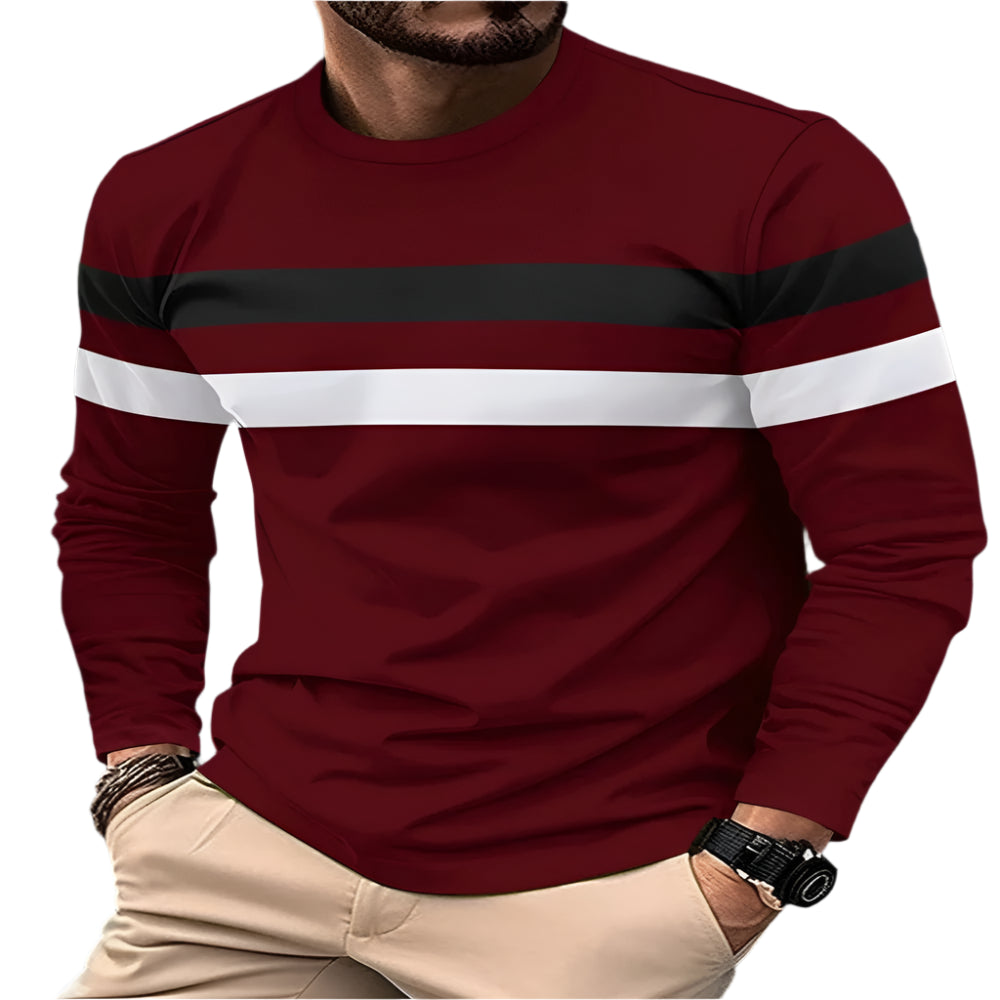 Spliced Cotton Sweater - casualflowshop