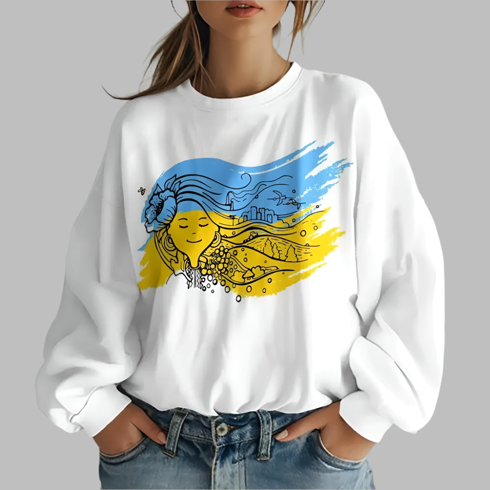 Ukrainian Folk Print Oversized Hoodie – Warm and Stylish Sweatshirt for Men and Women - CasualFlowshop