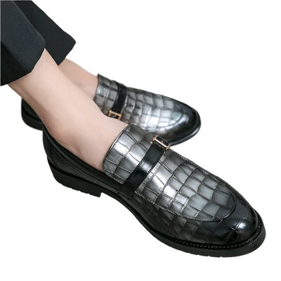 Mocasines de charol de lujo para hombre, talla 48