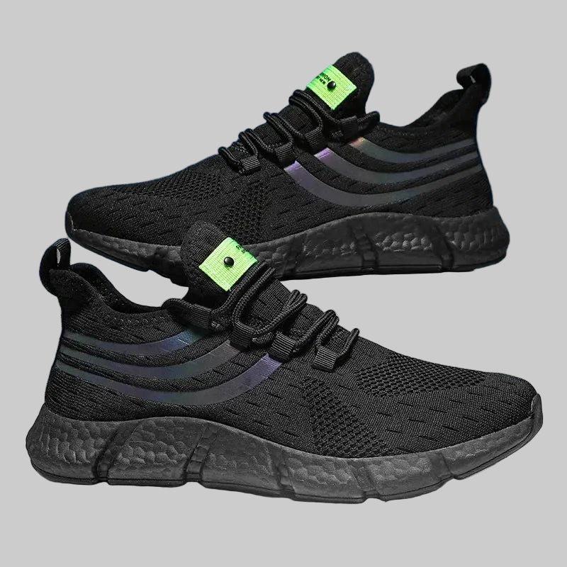 men's lightweight walking sneakers black 