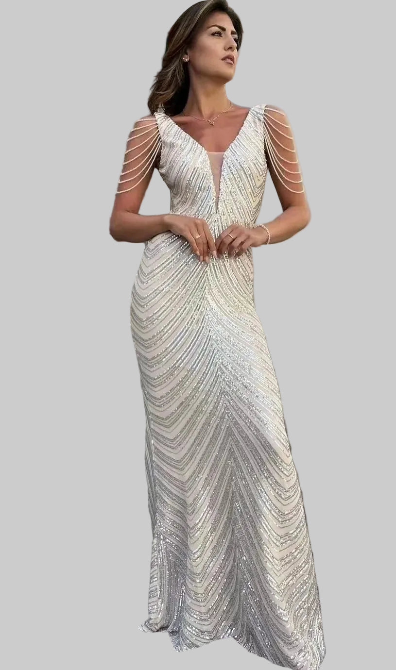 Women’s Formal Evening Party Dress – Sophisticated Long Black Dress - CasualFlowshop