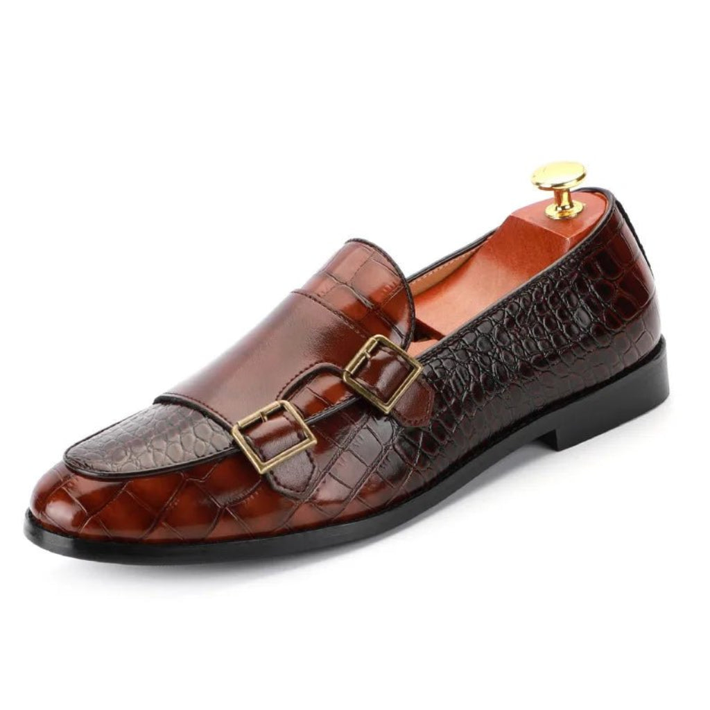 Luxury Crocodile Pattern Loafers for Men - CasualFlowshop