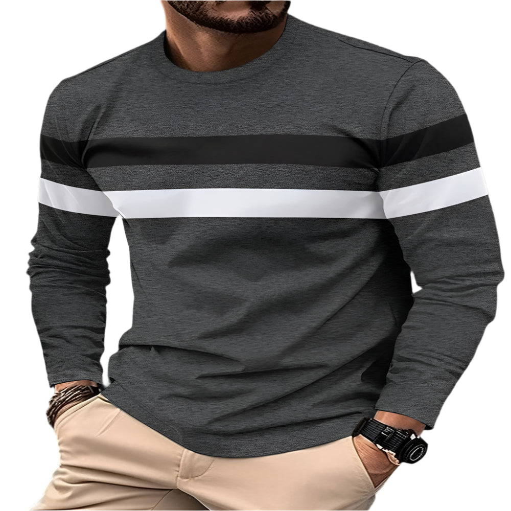 Spliced Cotton Sweater - casualflowshop