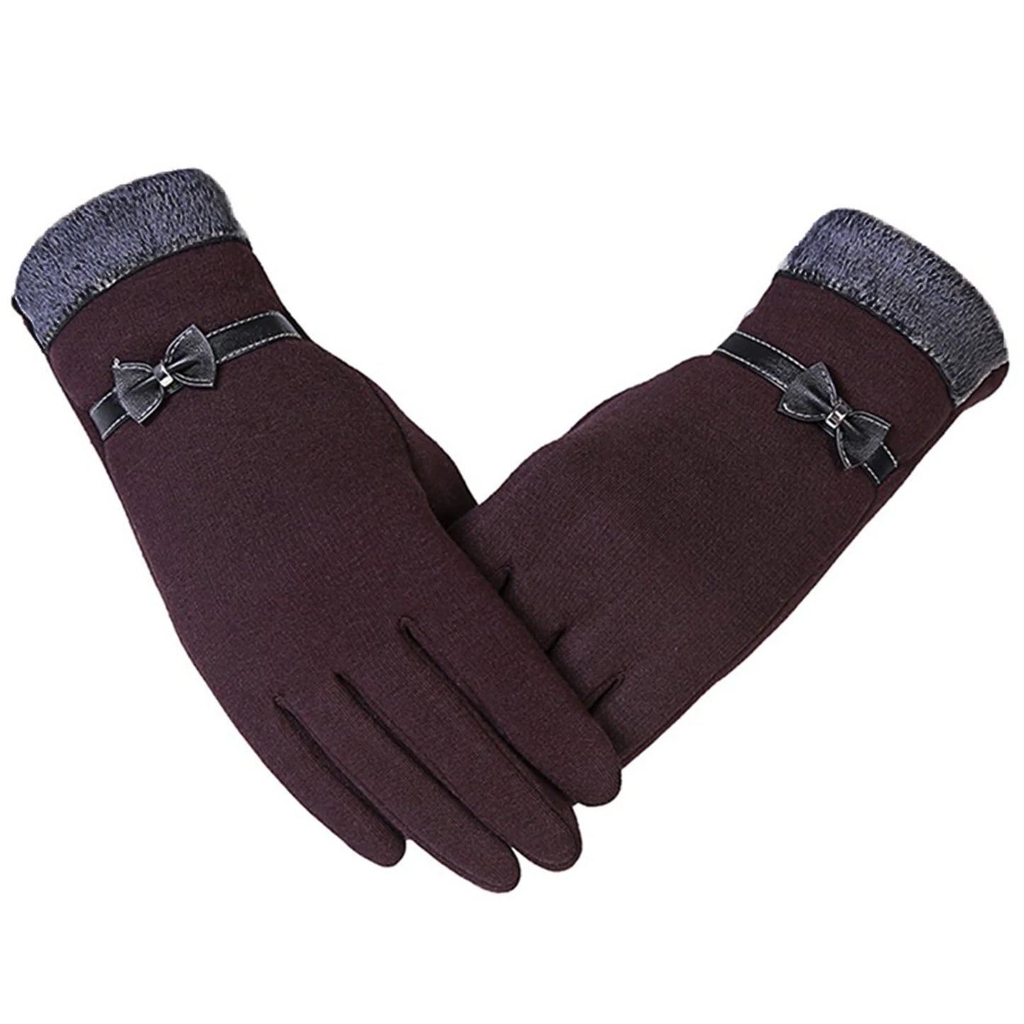 Women Winter Gloves Touch Screen Warm Gloves Outdoor Driving Gloves Mittens - CasualFlowshop