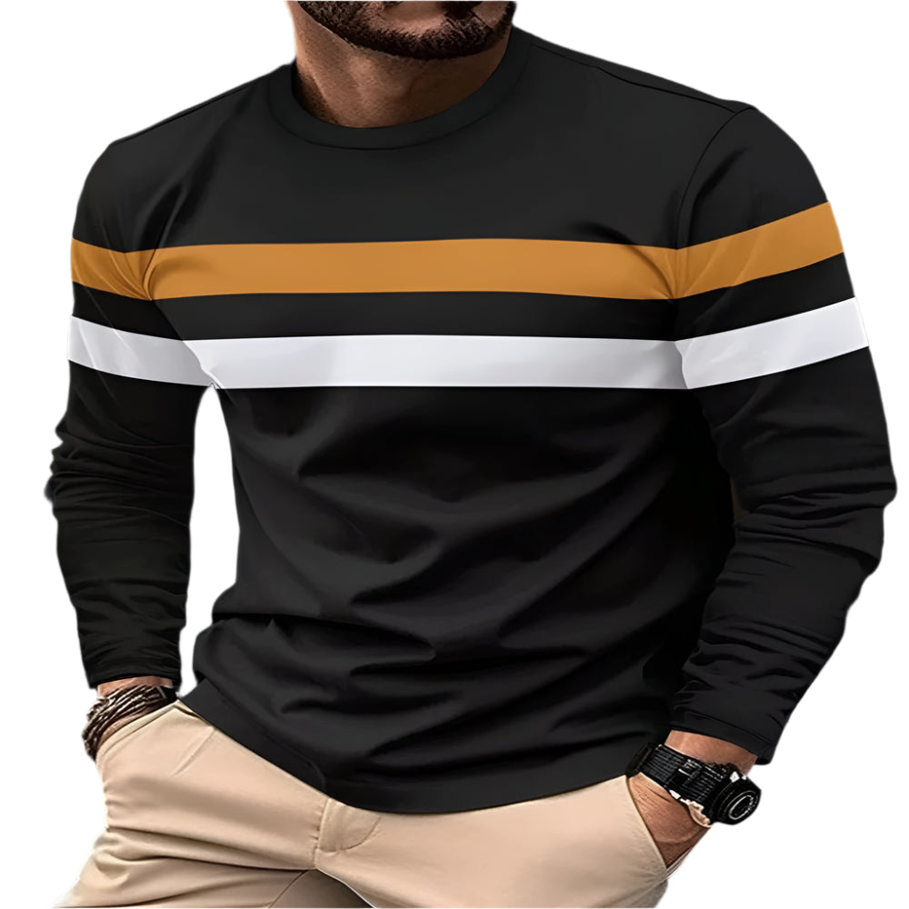 Spliced Cotton Sweater - casualflowshop
