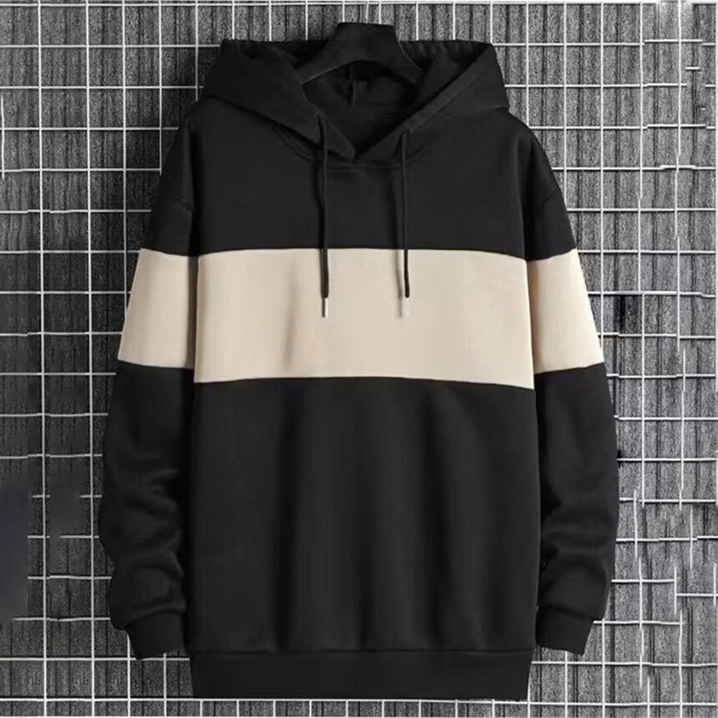 Elevate Your Style: Exclusive Patchwork Hoodie Sweater for Men - CasualFlowshop