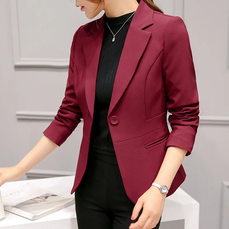 Chic Women's Blazer Pocket Jacket - A Must-Have Staple - CasualFlowshop
