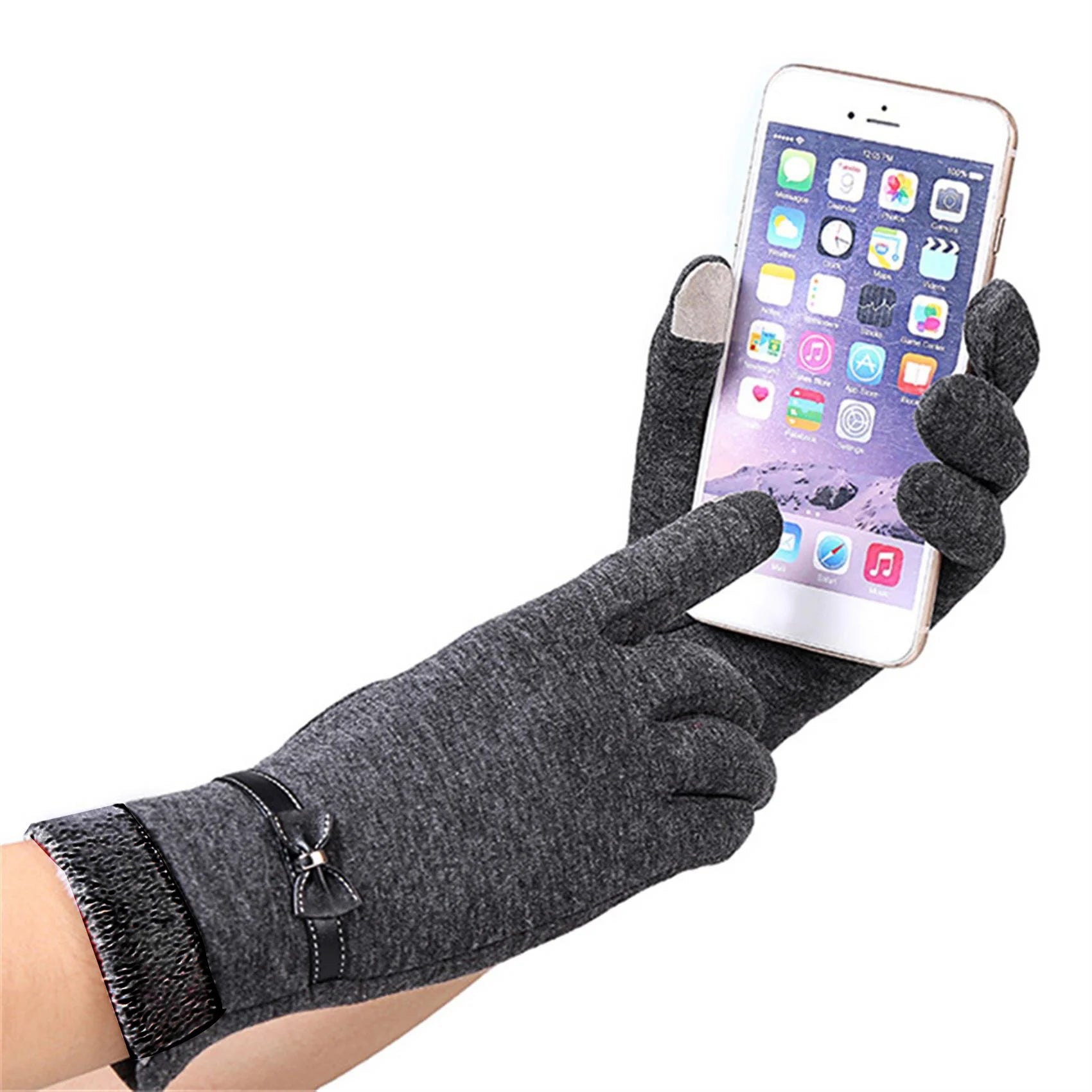 Women Winter Gloves Touch Screen Warm Gloves Outdoor Driving Gloves Mittens - CasualFlowshop