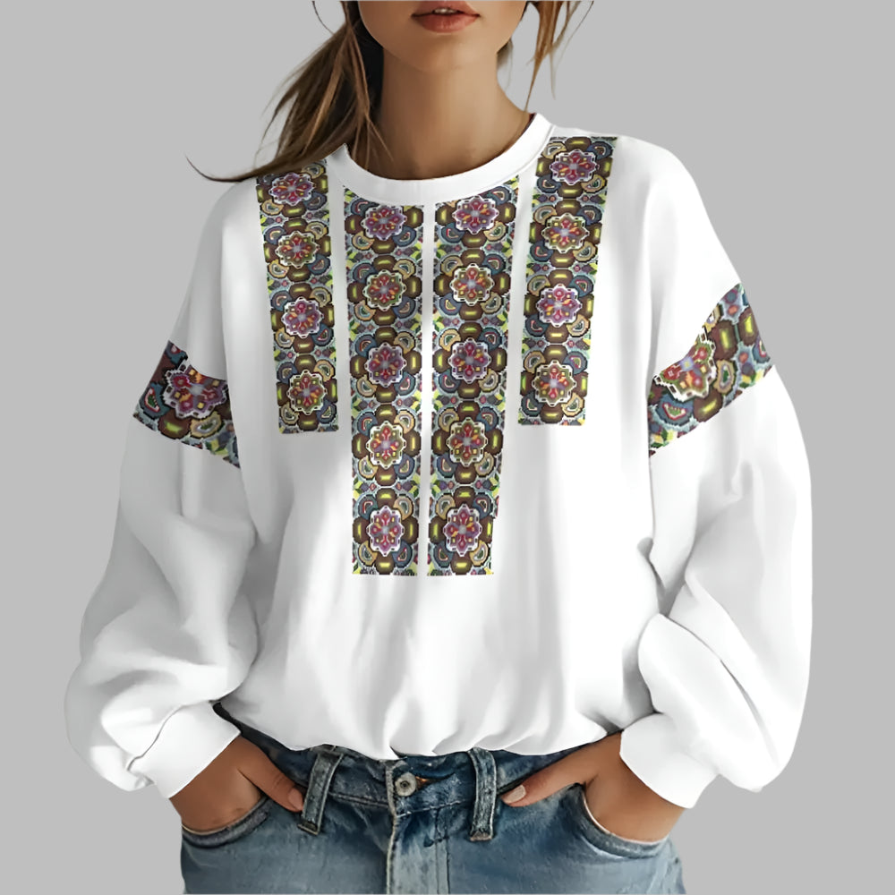 Ukrainian Folk Print Oversized Hoodie – Warm and Stylish Sweatshirt for Men and Women - CasualFlowshop
