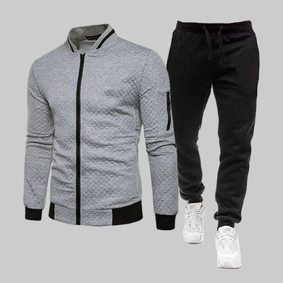Men’s Hooded Tracksuit Set – Soft Cotton Sweatshirt & Pants for Autumn/Winter