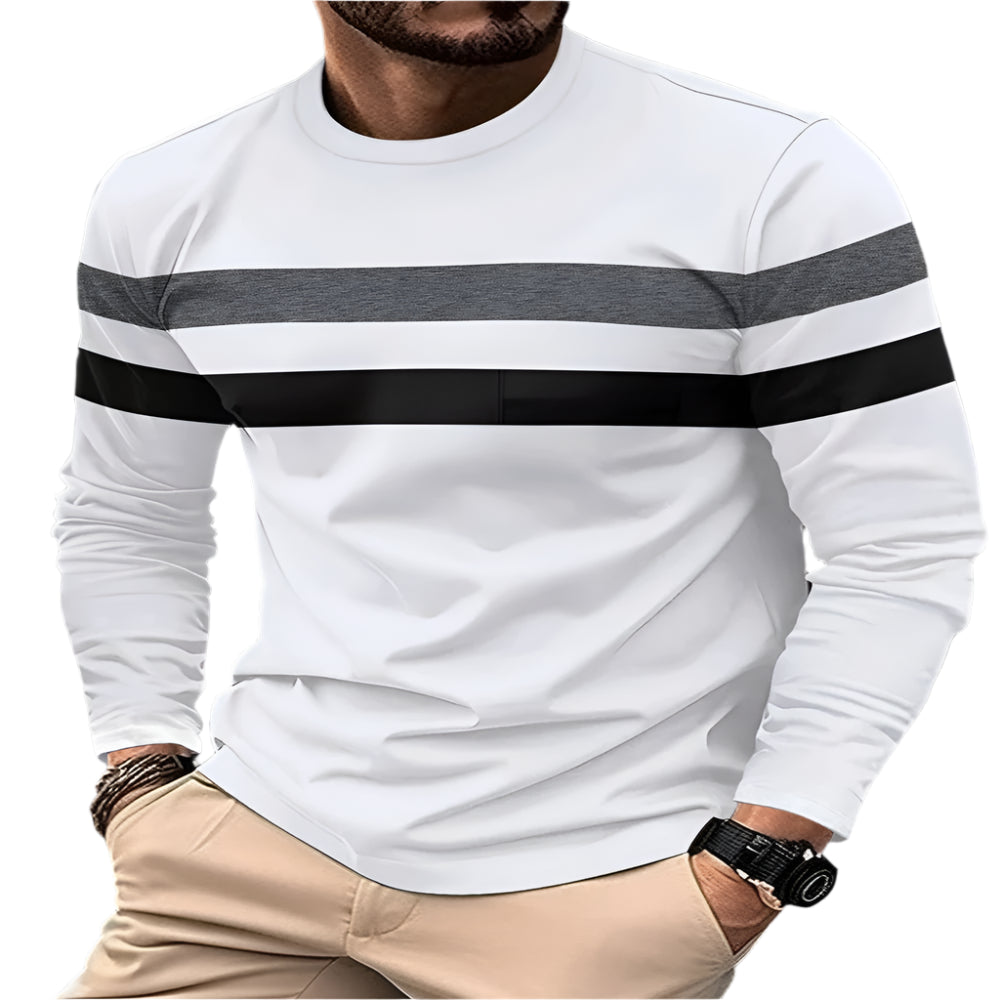 Spliced Cotton Sweater - casualflowshop