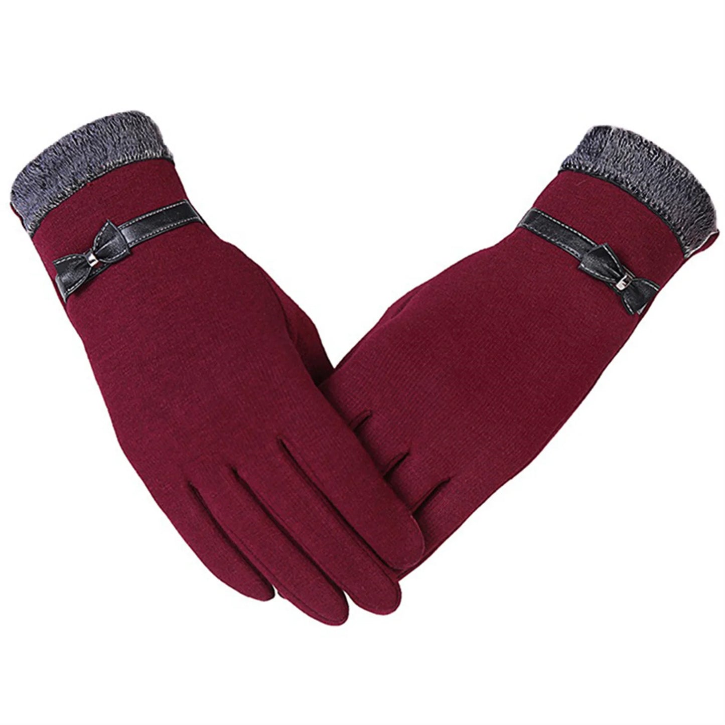 Women Winter Gloves Touch Screen Warm Gloves Outdoor Driving Gloves Mittens - CasualFlowshop