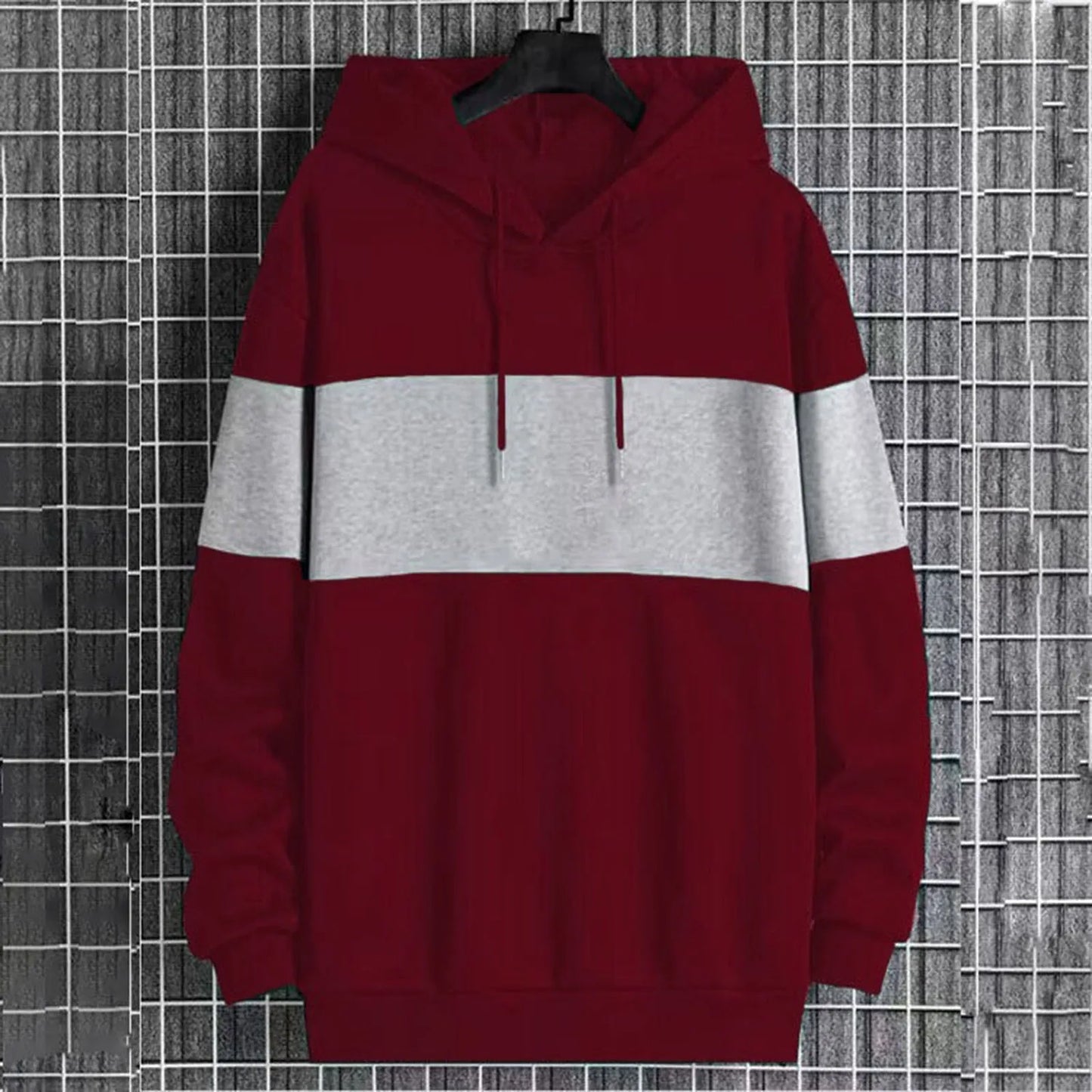 Elevate Your Style: Exclusive Patchwork Hoodie Sweater for Men - CasualFlowshop