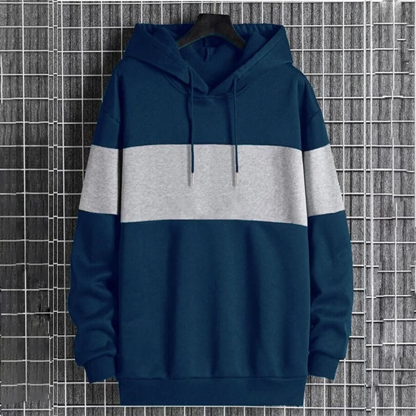 Elevate Your Style: Exclusive Patchwork Hoodie Sweater for Men - CasualFlowshop
