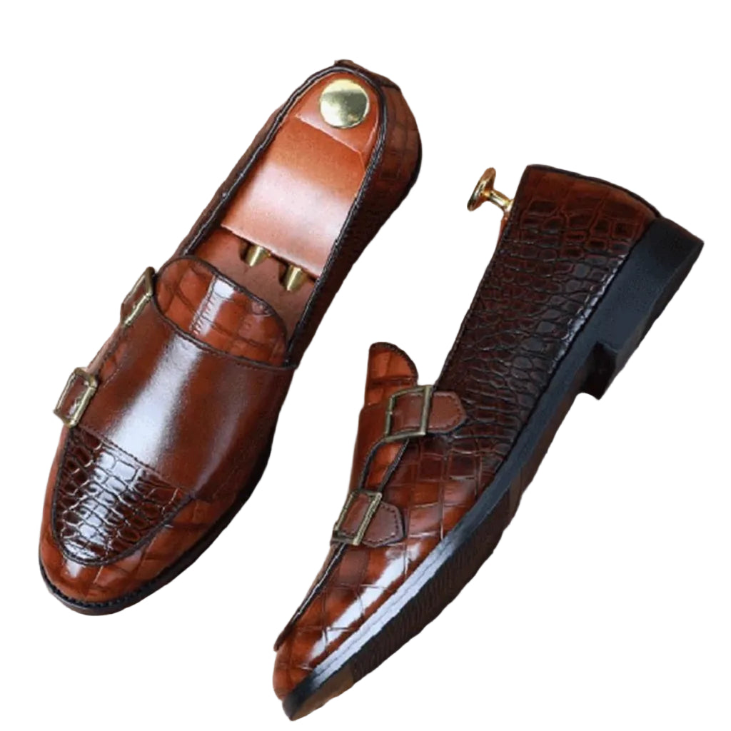 Luxury Crocodile Pattern Loafers for Men - CasualFlowshop