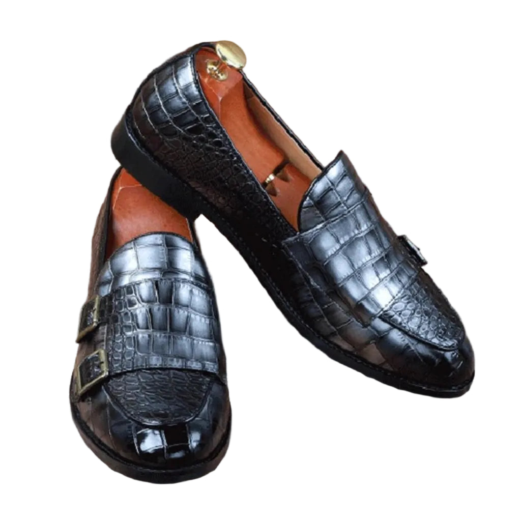 Luxury Crocodile Pattern Loafers for Men - CasualFlowshop