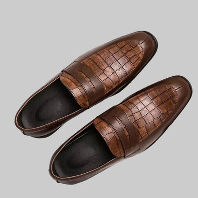 Luxury New Men's British Crocodile Shoes
