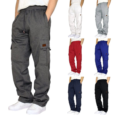 Men's Multi-Pocket Fleece Sweatpants