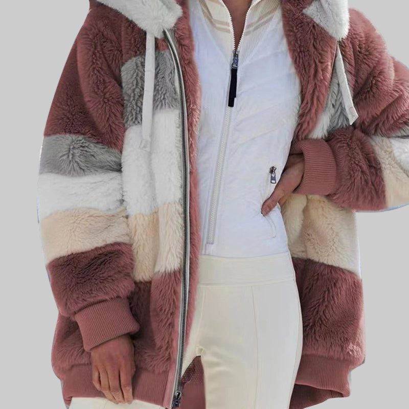 Cozy Hooded Coat with Drawstring - Stay Stylish in Any Season - CasualFlowshop